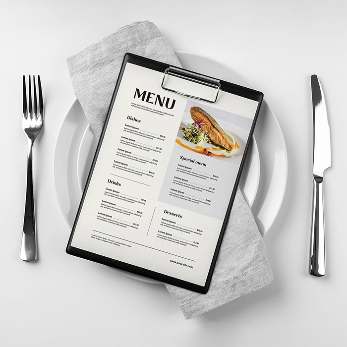 Menús impresos para restaurantes y cafeterías con acabado profesional en Bogotá