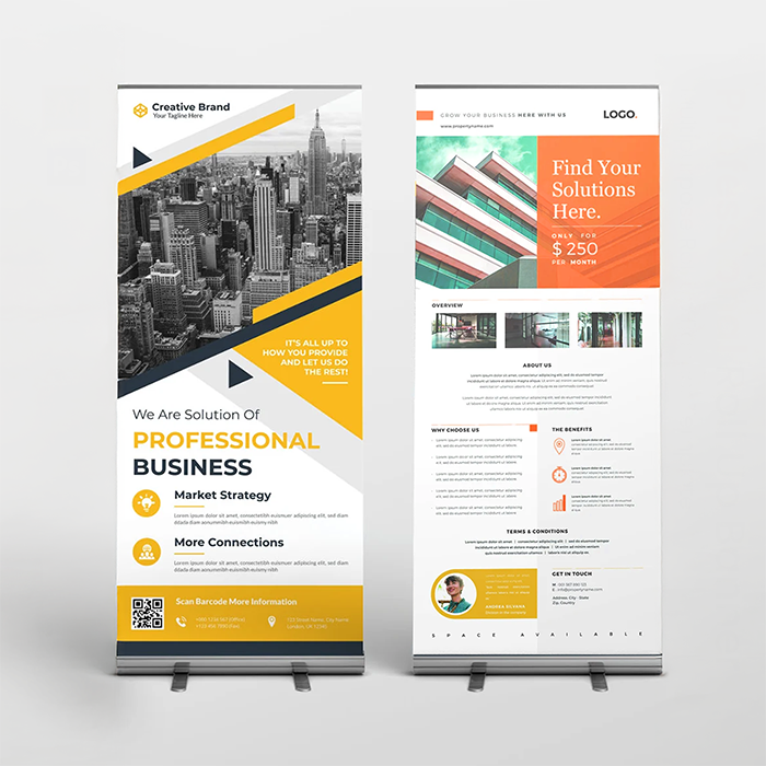 Pendones publicitarios impresos en plotter profesional en Bogotá